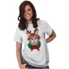 Christmas Reindeer Kitten Adorable Graphic T Shirt Men or Women Brisco Brands - 3 of 4