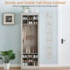 Acekool 4-in-1 Hall Tree with Bench, 15 Shoe Cubbies & 5 Coat Hooks, Entryway Shoe Storage with Seating and Coat Rack, Gray Finish - 3 of 4