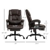 Aghana Digitals Black Faux Leather High Back Office Chair with 6 Vibration Massage Points, 130° - 4 of 4