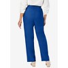 Jessica London Women's Plus Size Lightweight Linen-Blend Straight-Leg Pants - 3 of 4