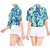 HAPPY BAY Button Down Shirt Casual Summer Party Blouse Shirt Tropical Blouses Short Sleeve Vacation Dress Tops Tee Shirts Hawaiian Dresses - 2 of 4