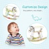 Dexmalle Wooden Rocking Horse Toddler Baby Ride-on Toys - 3 of 4