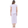 Casual Nights Women's Dot Short Sleeve Capri Pajama Set - 4 of 4