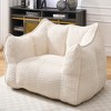 ORRD Chenille Square Bean Bag Chair, Large Lounger with Handle & Armrests for Adults, Gaming & Reading Sofa for Living Room - 4 of 4
