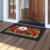 Briarwood Lane Winter Christmas Doormat 30x18 Indoor Outdoor Mixed Poinsettias For Christmas Doormat - 3 of 4