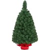 Yaheetech 2Ft/3Ft Tabletop Christmas Tree Mini Artificial Christmas Tree with Cement Base, Green - 2 of 4