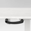 Loring Manual Height Adjustable Standing Desk White - Threshold™: Modern Metal Frame, 10+ Years, No Storage - 4 of 4