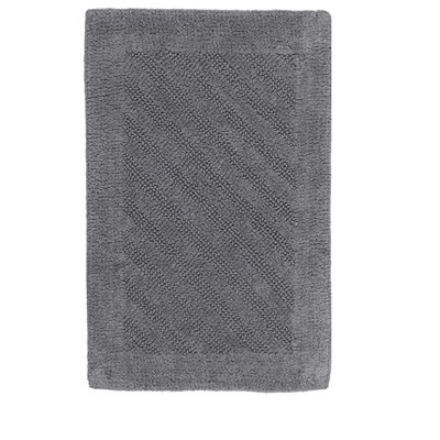 Knightsbridge Shooting Star 220 GSF Reversible Bath Rug 21 x 34 - Silver