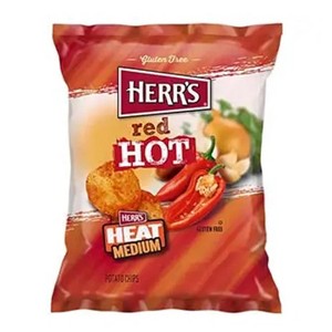 Herrs Red Hot Potato Chips - 1 Ounce Bag (pack Of 42) - 1 of 3