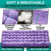 Zone tech Outdoor Camping Travel Cot and Cot Pad - High Quality Foldable and Portable Adult & Kids Travel Cot w/Large Pocket and Cushion Lavander - 4 of 4