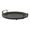 VIP Wood 15.5 in. Black Round Tray with Handle - 2 of 2