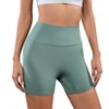 Biker Shorts Women 6" Tummy Control Workout Shorts Women with Pockets High Waisted Yoga Running Gym Spandex Compression - 2 of 4