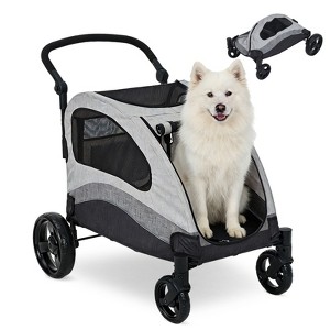 Extra Large Dog Stroller for Big Dogs up to 88 lbs  Heavy Duty Pet Stroller,  Foldable Design for Travel, Vet, Hiking, and Shopping : Target