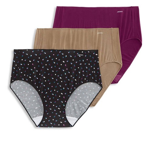 Jockey Women's No Panty Line Promise Hip Brief - 3 Pack 5  Starlight/imperial Plum/deep Beige : Target