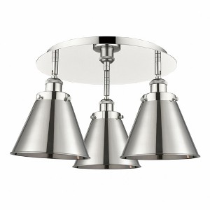 Ballston Urban - 3 Light Flush Mount In Industrial Style-9.63 Inches Tall and 19.75 Inches Wide - 1 of 1