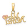 Black Bow Jewelry 14k Two Tone Gold We Love You Nana Pendant, 19mm - 3 of 4