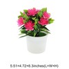Unique Bargains Artificial Plants Pot Plastic 5.51"x4.72"x6.30" 1 Pcs - 3 of 4