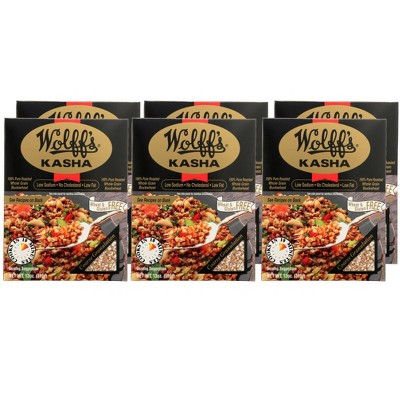 Wolff's Kasha Whole Grain Buckwheat Coarse Granulation - Case of 6/13 oz