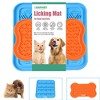 GOOPAWS: Licking Mat 2-Pack - Orange & Blue, Slow Feeder Pads for Dogs & Cats - 2 of 4