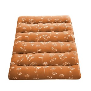 Floral Floor Mattress Japanese Style Floral Print Futon Mattress, Portable Floor Bed Mattress Roll Up Mattress for Camping RV Travel Guest Room - 1 of 4