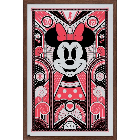 Minnie and Mickey high quality poster framed