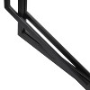 LuxenHome Black Metal Hexagon Frame Wall Accent Mirror for Bathroom & Vanity - 3 of 4