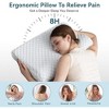 COWLOWN 24 x 13.4 x 4.7 inches Blue Memory Foam Pillow for Sleeping Side Back Stomach Sleeper - 4 of 4