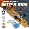 Magneto 44-inch Kicktail Cruiser Longboard Skateboard - Bamboo & Canadian Maple Deck - Commuting, Cruising, Carving (Palm Flats) - 3 of 4