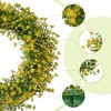 Unique Bargains Window Front Door Wedding Garden Decor Eucalyptus Wreaths - 2 of 4