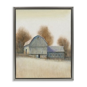 Stupell Industries Vintage Barn Autumn Tones Floating Frame Canvas Art - 1 of 4