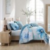 Bebejan Watercolor Blue 100% Cotton 5-Piece Reversible Comforter Set - image 3 of 4