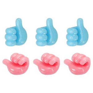 Unique Bargains Cord Holders Cable Clips for Nightstand Wire Organizer Plastic Modern Minimalist - 1 of 4