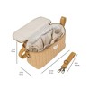3 Sprouts Universal Quilted Stroller Organizer Caddy - Mustard - 4 of 4