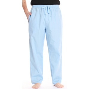 #followme Men's Poplin Pajamas - Buffalo Plaid Pajama Pants for Men with Pockets- Lounge & Sleep PJ Bottoms - 1 of 3