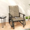 Outsunny Outdoor Swing Glider Chair, Patio Mesh Rocking Chair with Steel Frame for Backyard, Garden, and Porch - 3 of 4