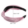 Unique Bargains Women's Velvet Knotted Headbands 1.2" Wide - 4 of 4