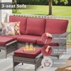 Buenhomino Outdoor Patio All-Weather Wicker Furniture Set - 3 of 4