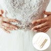 Unique Bargains Handmade Rhinestone Dress Accessories Bridal Belt with Ribbons - 4 of 4