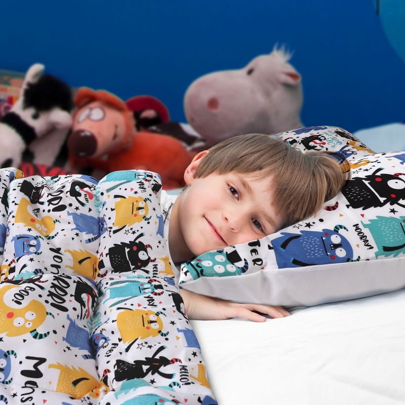 PiccoCasa Kids Microfiber All-season Dinosaur Monster Pattern Comforter Sets Full 5 Pcs Colorful, 2 of 9