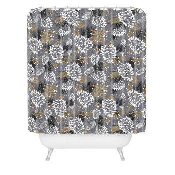 Heather Dutton Festive Forest Christmas Shower Curtain Gray - Deny Designs