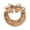 Unique Bargains Christmas Brooches YNCP3457 Christmas Wreath Alloy Dripping Wax Multicolor 1.57"x1.69" 1 Pc - 4 of 4