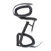 Unique Bargains 2 Pcs Black RJ9 4P4C Connector Stretchy Coiled Telephone Phone Cable 3 Meters - 3 of 4
