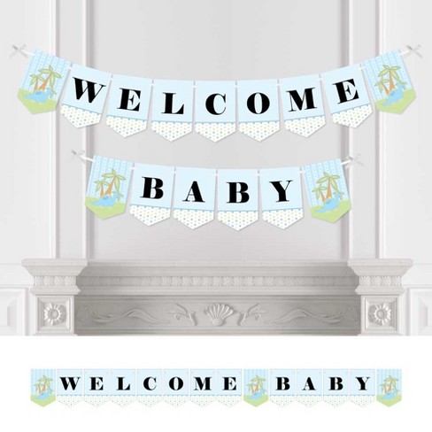 Big Dot Of Happiness Baby Boy Dinosaur - Baby Shower Bunting