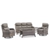 Gymojoy Outdoor Patio Sofa Chairs Coffee Table with Swivel Chairs for Garden  Yard - 3 of 4