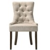 Lyngins Set of 2 Luxury Tufted Dining Chair with Nailhead Trim & Compact Legs, Velvet Upholstered Kitchen Chair, Side Chair for Dining Room - 2 of 4