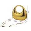 Acrylic Handbags for Women Cute Acrylic Clutch Small Unique Purse Trendy Metal Evening Bag for Party Cocktail Gold - 4 of 4