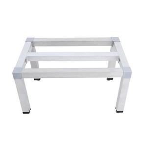 Aluminum Dunnage Rack 1000 LB Capacity, Commercial Storage Shelf with Floor Clearance for Kitchen, Restaurant, Supermarket - 1 of 4