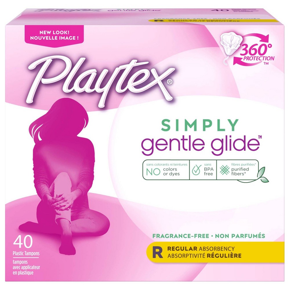 UPC 078300098492 product image for Playtex Simply Gentle Glide Tampons - Plastic - Unscented - Regular - 40ct | upcitemdb.com