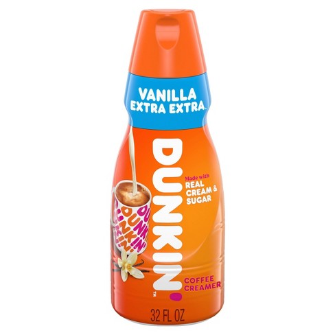 Dunkin' Donuts Extra Extra Vanilla Coffee Creamer - 32 Fl Oz : Target