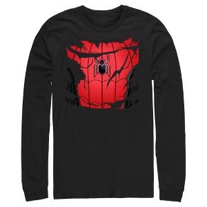 Men's Marvel Spiderman: No Way Home Ripped Costume Long Sleeve Shirt - 1 of 4